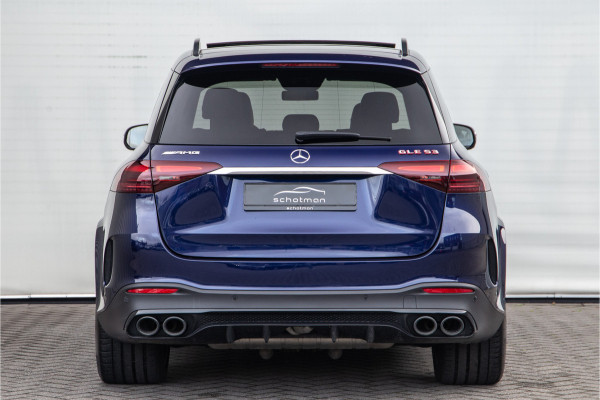 Mercedes-Benz GLE AMG 53 Hybrid 4MATIC+ Premium + Manufaktur Mysticblauw , Massage, Burmester, 585pk