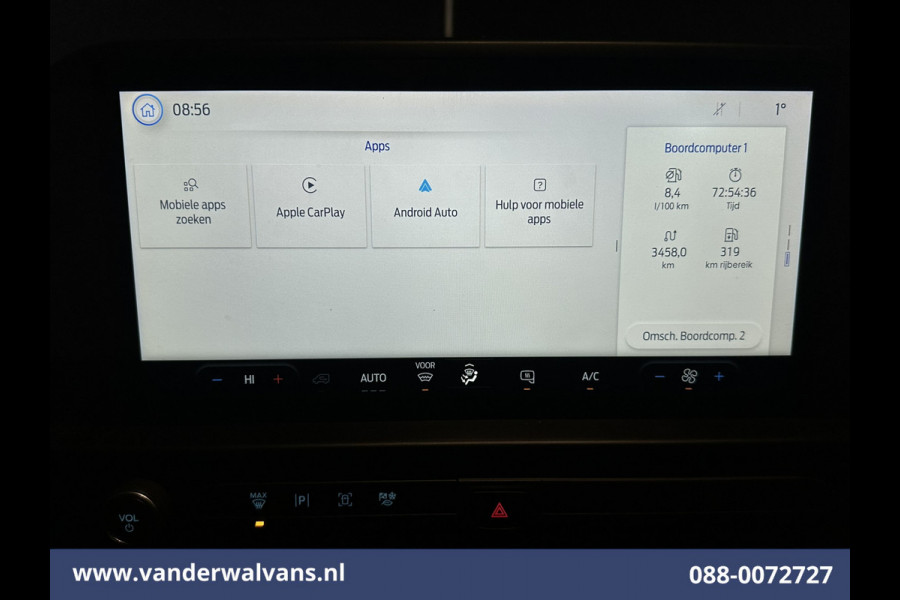 Ford Transit Custom 2.0 TDCI 136pk L2H1 Euro6 Airco | Camera | LED | Apple Carplay | Android Auto | Cruisecontrol Verwarmde voorruit, Parkeersensoren, Bijrijdersbank