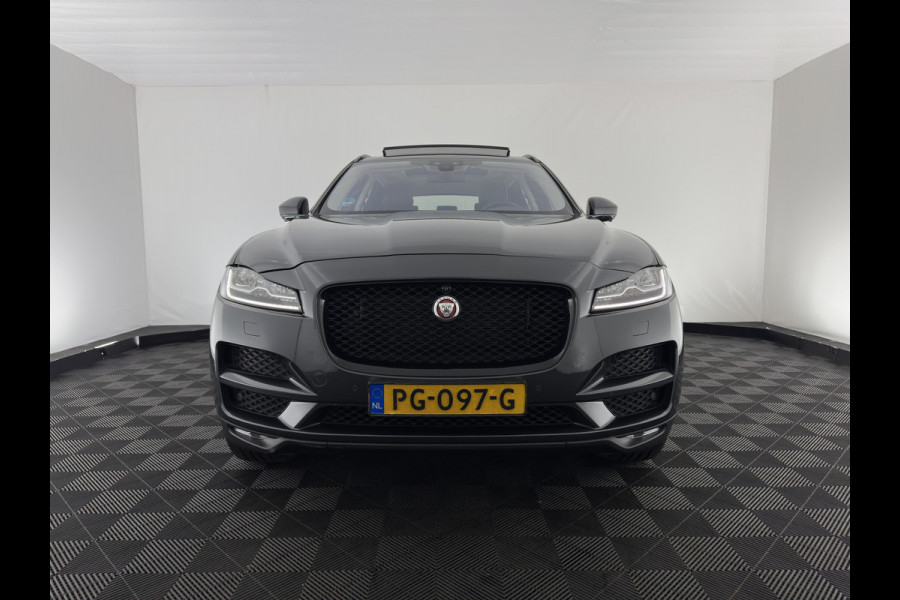 Jaguar F-Pace 2.0 Portfolio Black-line AWD 25d (INCL-BTW) Aut. *PANO | HEAD-UP | LUXURY-LEATHER | BLIND-SPOT | MERIDIAN-SOUND | HEATED-SPORTSEATS | NAVI-FULLMAP | KEYLESS | CAMERA | ECC | CARPLAY | SHIFT-PADDLES | PDC | LANE-ASSIST | ...