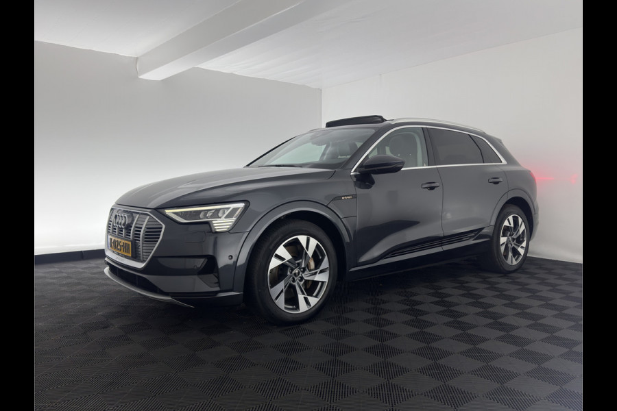 Audi e-tron 55 quattro Business edition Plus 95 kWh [ 3-Fase ] {SOH-88%} (INCL-BTW) *PANO | LUXURY-LEATHER | ADAPTIVE-CRUISE | FULL-LED | DIGI-COCKPIT | KEYLESS | MEMORY-PACK | CAMERA | NAVI-FULLMAP | SHIFT-PADDLES | DAB+ | COMFORT-SEATS | 20''ALU*