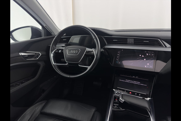 Audi e-tron 55 quattro Business edition Plus 95 kWh [ 3-Fase ] {SOH-88%} (INCL-BTW) *PANO | LUXURY-LEATHER | ADAPTIVE-CRUISE | FULL-LED | DIGI-COCKPIT | KEYLESS | MEMORY-PACK | CAMERA | NAVI-FULLMAP | SHIFT-PADDLES | DAB+ | COMFORT-SEATS | 20''ALU*