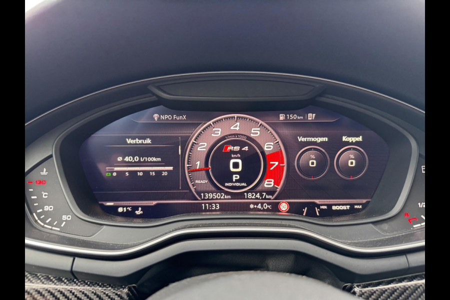 Audi A4 Avant 2.9 TFSI RS 4 quattro 450PK B&O 3D Pano Carbon Massage Leder