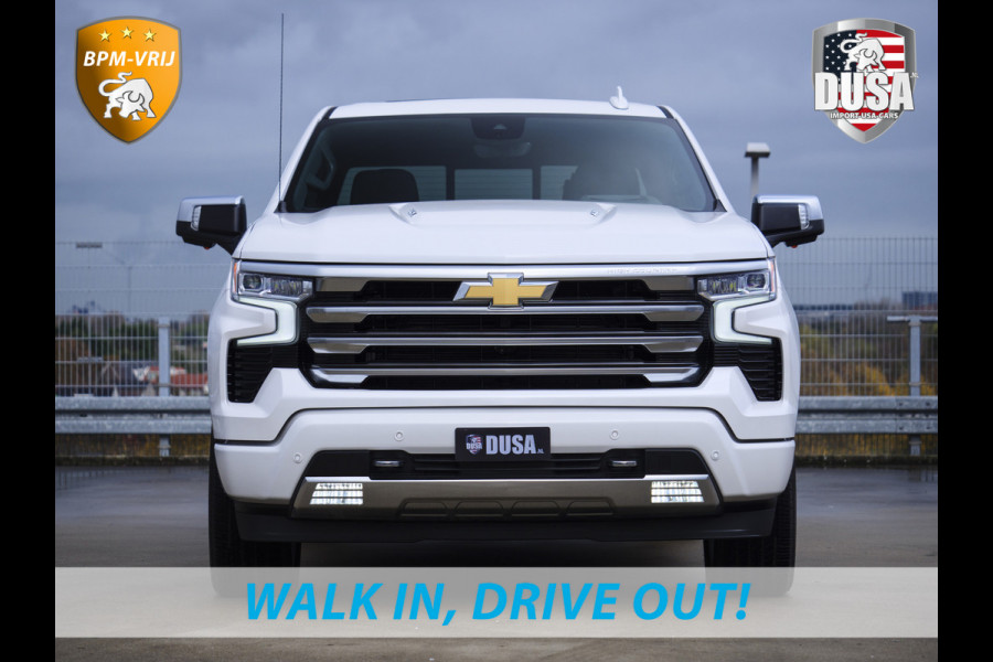 Chevrolet 1500 | Silverado | 6.2L V8 High Country | Leder | Schuifkantel NIEUW BINNEN! Getoonde accessoires zijn verkrijgbaar tegen meerprijs