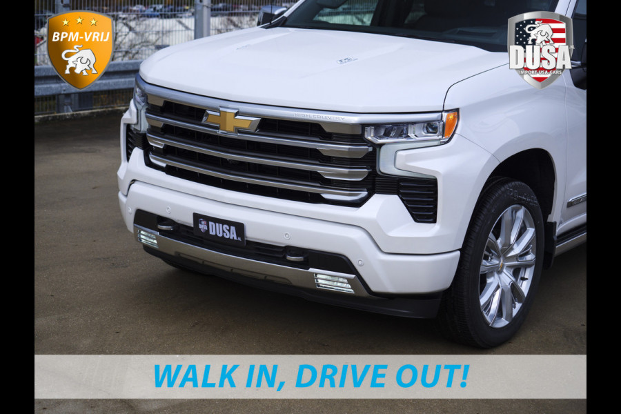 Chevrolet 1500 | Silverado | 6.2L V8 High Country | Leder | Schuifkantel NIEUW BINNEN! Getoonde accessoires zijn verkrijgbaar tegen meerprijs