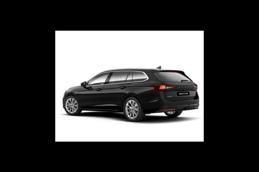 Škoda Superb Combi Business Edition PHEV 1.5 TSI 204 pk 6 versn. DSG | Trekhaak, wegklapbaar | Chrome pakket | Lichtmetalen velgen 18 inch Dofida zilver