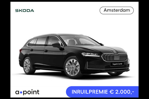 Škoda Superb Combi Business Edition PHEV 1.5 TSI 204 pk 6 versn. DSG | Trekhaak, wegklapbaar | Chrome pakket | Lichtmetalen velgen 18 inch Dofida zilver
