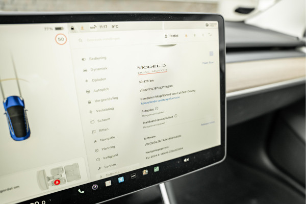 Tesla Model 3 Performance AWD 75 kWh Tijdelijke Black friday deal, nu van 29750.- voor 28750.-