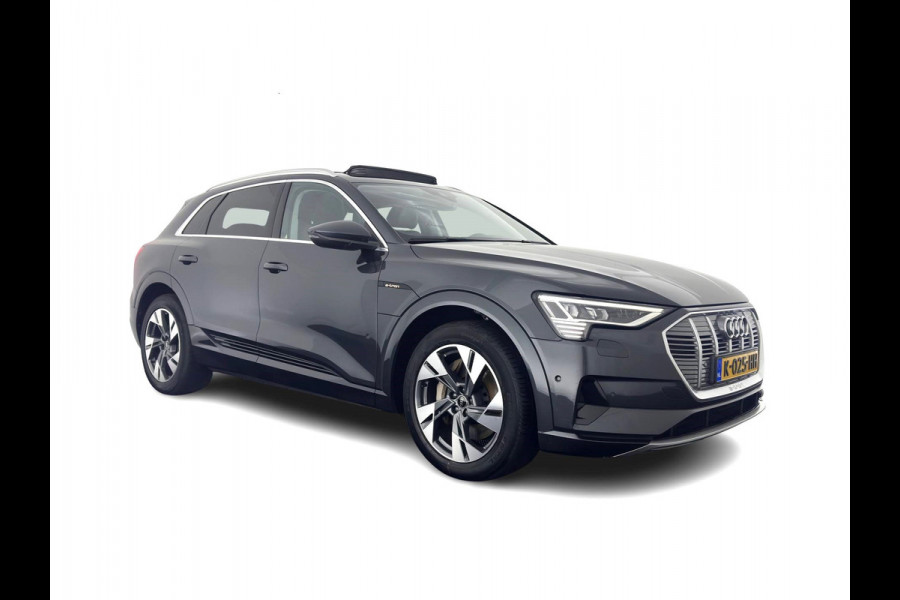 Audi e-tron 55 quattro Business edition Plus 95 kWh [ 3-Fase ] {SOH-88%} (INCL-BTW) *PANO | LUXURY-LEATHER | ADAPTIVE-CRUISE | FULL-LED | DIGI-COCKPIT | KEYLESS | MEMORY-PACK | CAMERA | NAVI-FULLMAP | SHIFT-PADDLES | DAB+ | COMFORT-SEATS | 20''ALU*