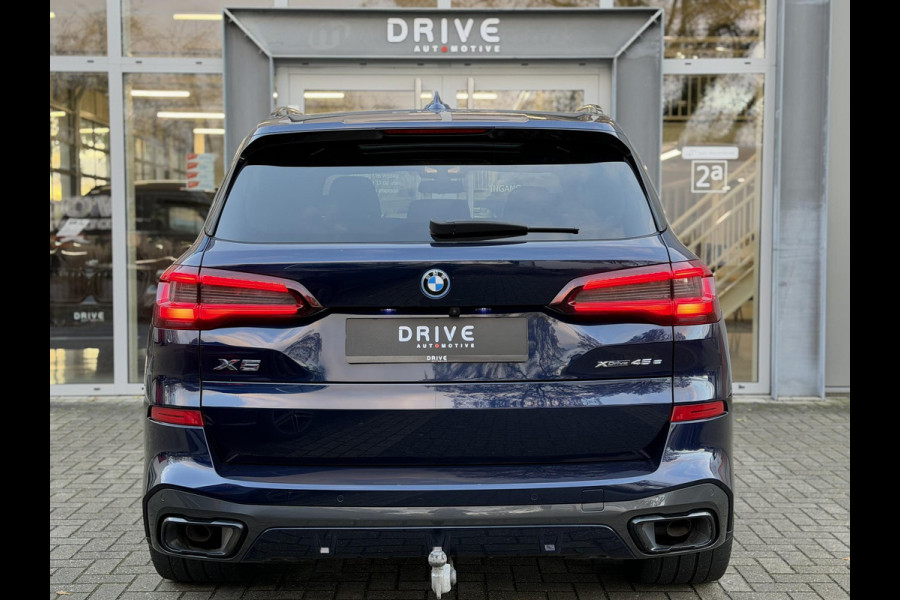 BMW X5 xDrive45e High Ex. M-Sport|Individual|SOH93%|Pano|Laser|CoPilot|21"|HUD|HIFI|Trekhaak|Tansanit