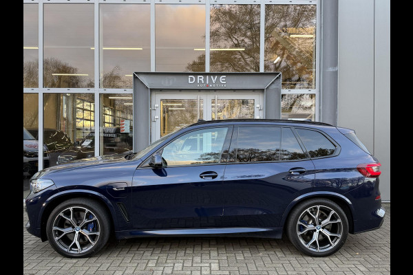 BMW X5 xDrive45e High Ex. M-Sport|Individual|SOH93%|Pano|Laser|CoPilot|21"|HUD|HIFI|Trekhaak|Tansanit