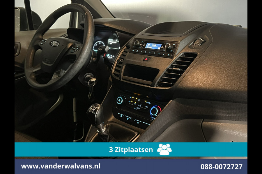 Ford Transit Connect 1.5 EcoBlue 100pk L1H1 Euro6 Airco | 3-Zits | Parkeersensoren | Trekhaak Zijdeur, Verwarmde voorruit, Bijrijdersbank