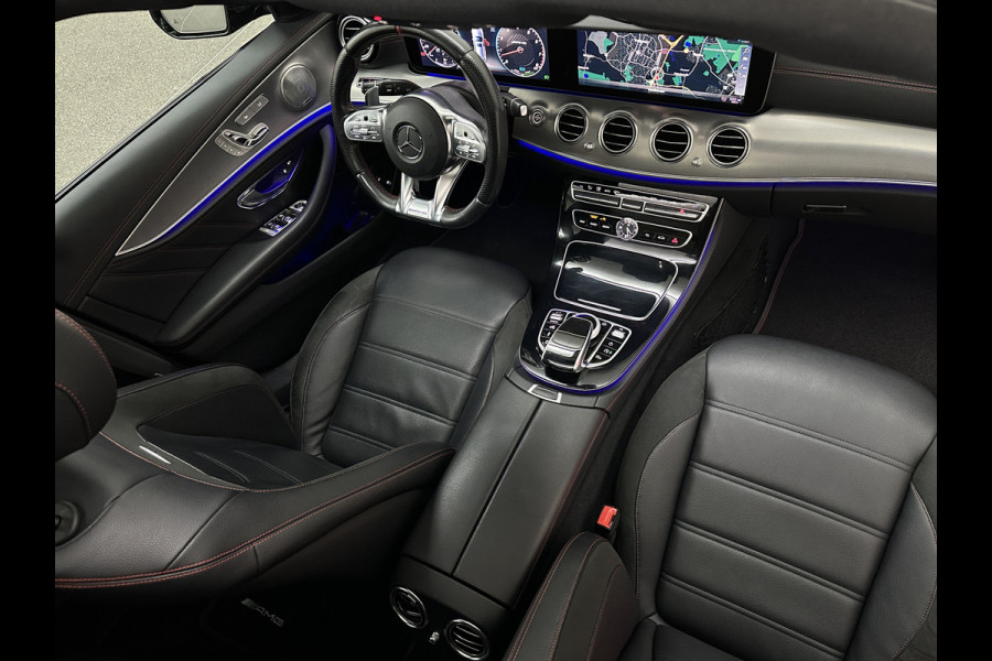 Mercedes-Benz E-Klasse Estate 53 AMG 4MATIC | Luchtvering | 360 View | Burmester | Distronic+ | Memory | Multibeam-LED | Bovag Garantie | Widescreen | Panorama | Leder | Trekhaak | Sfeerverlichting | Night-Pakket | 20'' | Carplay | Stoelverwarming |