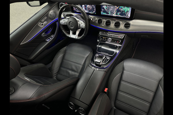 Mercedes-Benz E-Klasse Estate 53 AMG 4MATIC | Luchtvering | 360 View | Burmester | Distronic+ | Memory | Multibeam-LED | Bovag Garantie | Widescreen | Panorama | Leder | Trekhaak | Sfeerverlichting | Night-Pakket | 20'' | Carplay | Stoelverwarming |