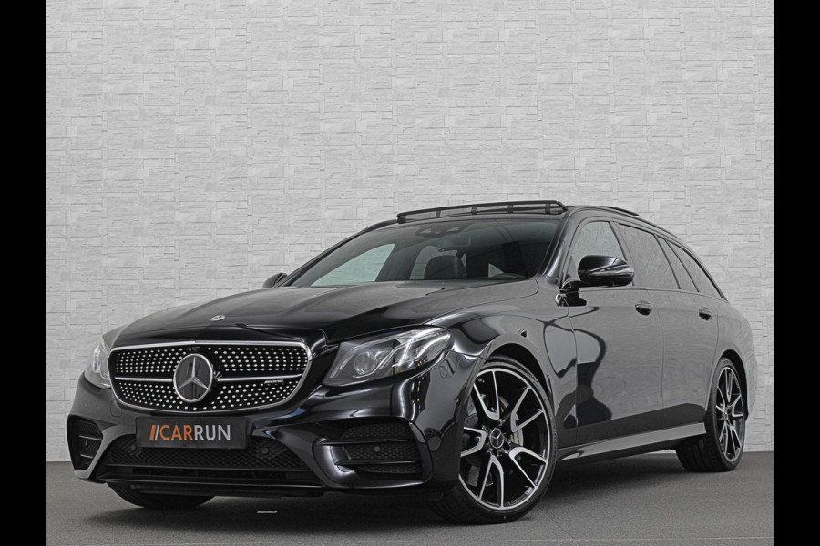 Mercedes-Benz E-Klasse Estate 53 AMG 4MATIC | Panorama | 360 View | Burmester | Distronic+ | Memory | Multibeam-LED | Luchtvering | Leder | Widescreen | Trekhaak | Sfeerverlichting | Night-Pakket | 20'' | Carplay | Stoelverwarming |