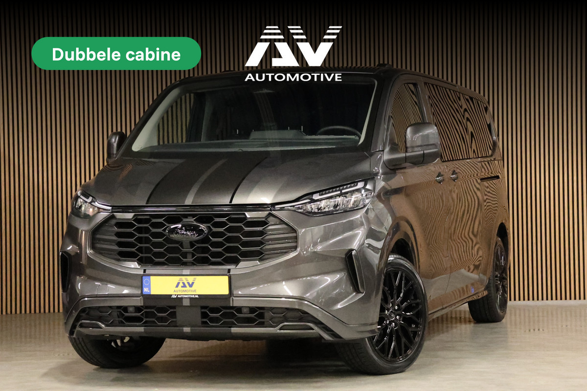 Ford Transit Custom 320 2.0 TDCI L2H1 Sport 170 PK DC | Dubbel Cabine | B&O | ACC | Blind Spot | Navigatie | Camera | CarPlay | Lane Assist | Trekhaak | BPM VRIJ | Verlengde fabrieksgarantie tot 12-2029