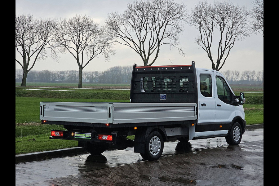 Ford Transit 350 2.0 TDCI L4H1 DC Open-Laadbak Airco 130Pk Stoelverwarming 1e Eigenaar Oh-Historie!