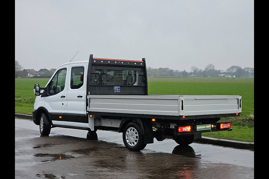 Ford Transit 350 2.0 TDCI L4H1 DC Open-Laadbak Airco 130Pk Stoelverwarming 1e Eigenaar Oh-Historie!