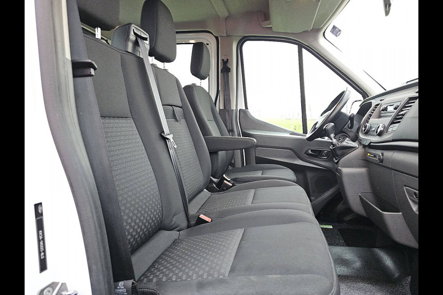 Ford Transit 350 2.0 TDCI L4H1 DC Open-Laadbak Airco 130Pk Stoelverwarming 1e Eigenaar Oh-Historie!