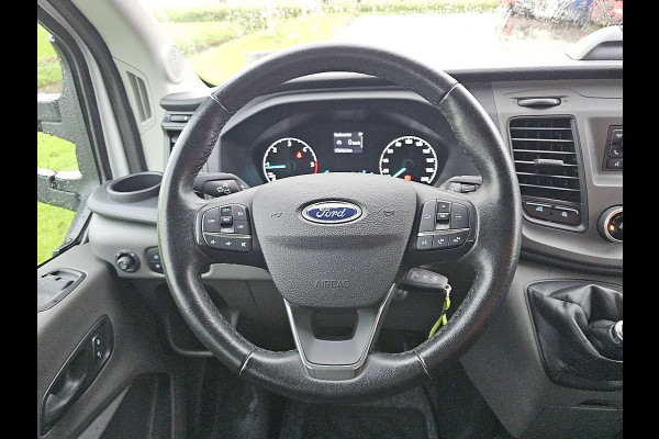 Ford Transit 350 2.0 TDCI L4H1 DC Open-Laadbak Airco 130Pk Stoelverwarming 1e Eigenaar Oh-Historie!
