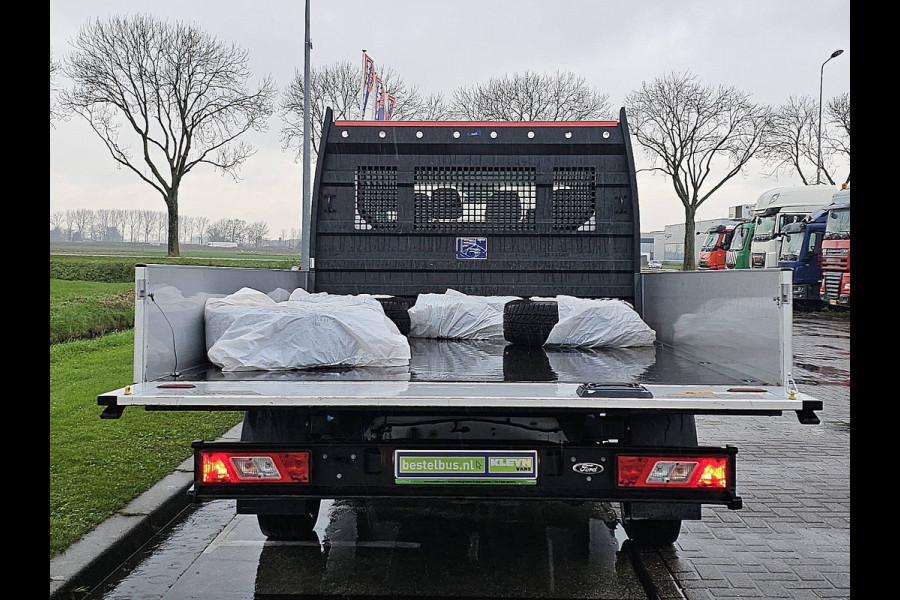 Ford Transit 350 2.0 TDCI L4H1 DC Open-Laadbak Airco 130Pk Stoelverwarming 1e Eigenaar Oh-Historie!