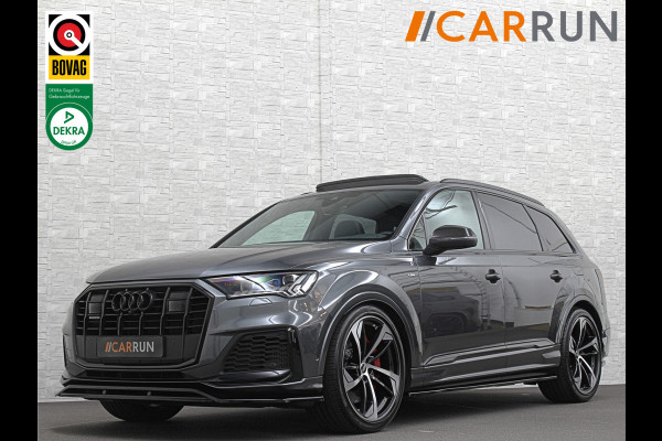 Audi Q7 60 462pk S Competition | Carbon Pack | 360 Camera | RS-Leder | ACC | Panorama | Laser-LED | Trekhaak | B&O Sound | 10-2023 | Nw.Pr; 133000,= | Keyless-Entry | Luchtvering | 22'' | Memory | Stoelverwarming V+A | Stuurverwarming | Stand Kachel | Zonwering | Carplay.