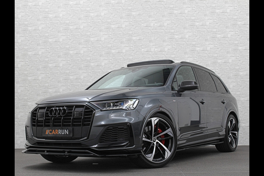 Audi Q7 60 462pk S Competition | Carbon Pack | 360 Camera | RS-Leder | ACC | Panorama | Laser-LED | Trekhaak | B&O Sound | 10-2023 | Nw.Pr; 133000,= | Keyless-Entry | Luchtvering | 22'' | Memory | Stoelverwarming V+A | Stuurverwarming | Stand Kachel | Zonwering | Carplay.