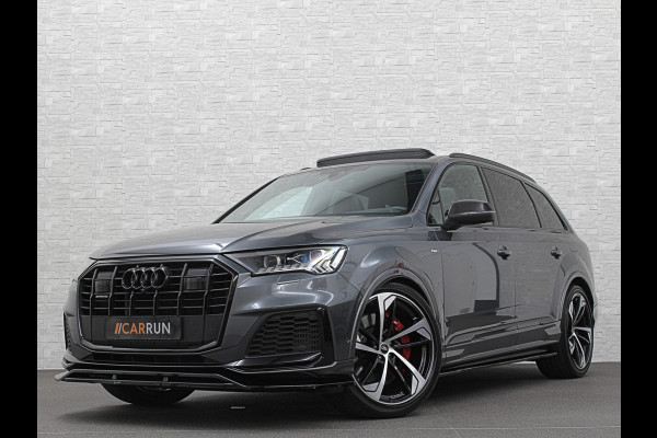 Audi Q7 60 462pk S Competition | Carbon Pack | 360 Camera | RS-Leder | ACC | Panorama | Laser-LED | Trekhaak | B&O Sound | 10-2023 | Nw.Pr; 133000,= | Keyless-Entry | Luchtvering | 22'' | Memory | Stoelverwarming V+A | Stuurverwarming | Stand Kachel | Zonwering | Carplay.