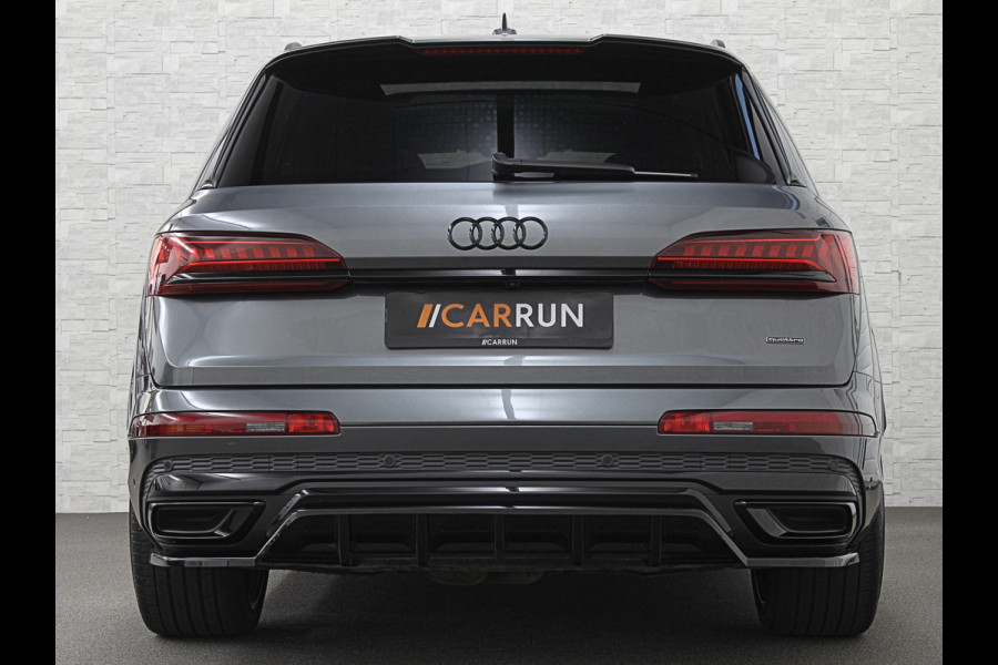 Audi Q7 60 462pk S Competition | Carbon Pack | 360 Camera | RS-Leder | ACC | Panorama | Laser-LED | Trekhaak | B&O Sound | 10-2023 | Nw.Pr; 133000,= | Keyless-Entry | Luchtvering | 22'' | Memory | Stoelverwarming V+A | Stuurverwarming | Stand Kachel | Zonwering | Carplay.
