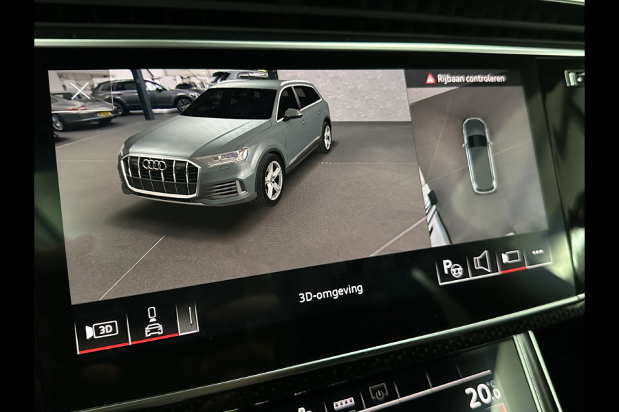 Audi Q7 60 462pk S Competition | Carbon Pack | 360 Camera | RS-Leder | ACC | Panorama | Laser-LED | Trekhaak | B&O Sound | 10-2023 | Nw.Pr; 133000,= | Keyless-Entry | Luchtvering | 22'' | Memory | Stoelverwarming V+A | Stuurverwarming | Stand Kachel | Zonwering | Carplay.