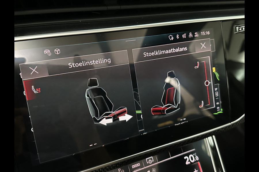 Audi Q7 60 462pk S Competition | Carbon Pack | 360 Camera | RS-Leder | ACC | Panorama | Laser-LED | Trekhaak | B&O Sound | 10-2023 | Nw.Pr; 133000,= | Keyless-Entry | Luchtvering | 22'' | Memory | Stoelverwarming V+A | Stuurverwarming | Stand Kachel | Zonwering | Carplay.