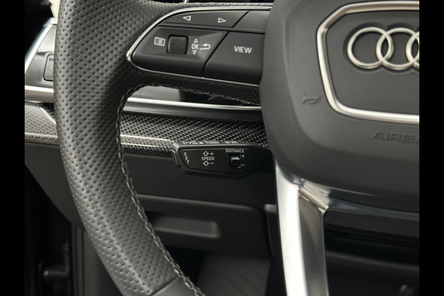 Audi Q7 60 462pk S Competition | Carbon Pack | 360 Camera | RS-Leder | ACC | Panorama | Laser-LED | Trekhaak | B&O Sound | 10-2023 | Nw.Pr; 133000,= | Keyless-Entry | Luchtvering | 22'' | Memory | Stoelverwarming V+A | Stuurverwarming | Stand Kachel | Zonwering | Carplay.
