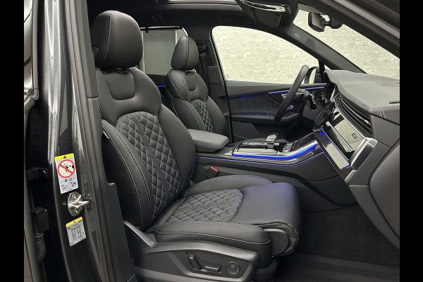 Audi Q7 60 462pk S Competition | Carbon Pack | 360 Camera | RS-Leder | ACC | Panorama | Laser-LED | Trekhaak | B&O Sound | 10-2023 | Nw.Pr; 133000,= | Keyless-Entry | Luchtvering | 22'' | Memory | Stoelverwarming V+A | Stuurverwarming | Stand Kachel | Zonwering | Carplay.