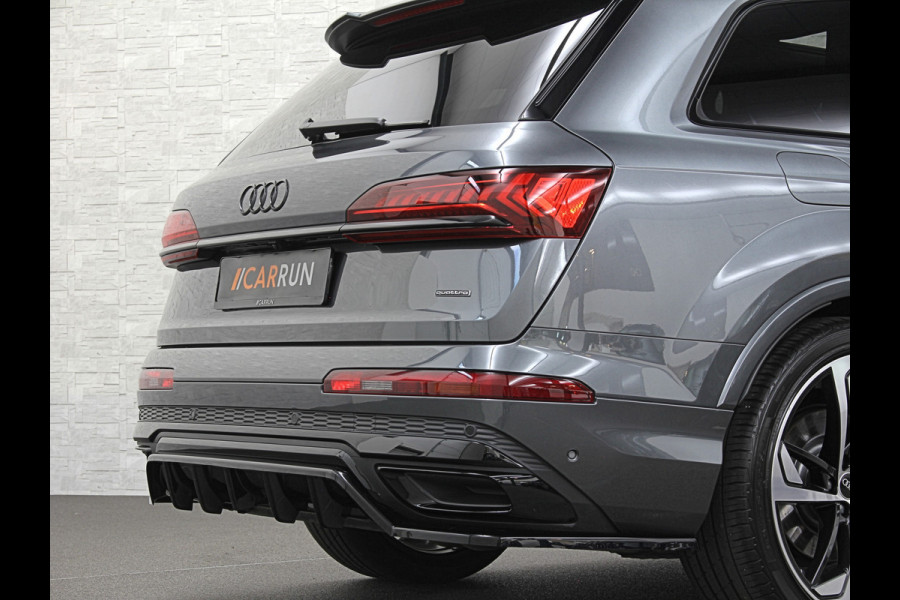 Audi Q7 60 462pk S Competition | Carbon Pack | 360 Camera | RS-Leder | ACC | Panorama | Laser-LED | Trekhaak | B&O Sound | 10-2023 | Nw.Pr; 133000,= | Keyless-Entry | Luchtvering | 22'' | Memory | Stoelverwarming V+A | Stuurverwarming | Stand Kachel | Zonwering | Carplay.