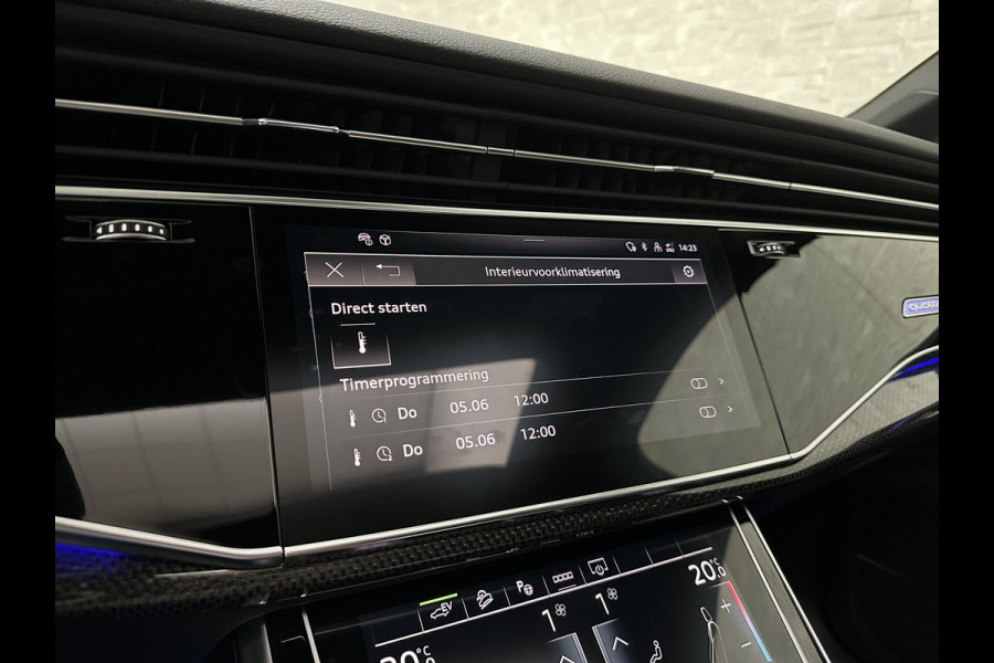 Audi Q7 60 462pk S Competition | Carbon Pack | 360 Camera | RS-Leder | ACC | Panorama | Laser-LED | Trekhaak | B&O Sound | 10-2023 | Nw.Pr; 133000,= | Keyless-Entry | Luchtvering | 22'' | Memory | Stoelverwarming V+A | Stuurverwarming | Stand Kachel | Zonwering | Carplay.