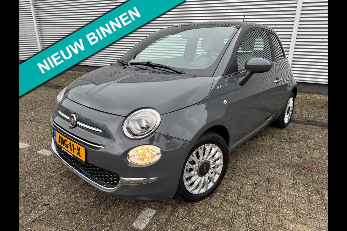 Fiat 500 1.0 Hybrid Dolcevita, Panorama, cruisecontrol,Carplay/Andriod,Leder/alcantara,was Loterijprijs!
