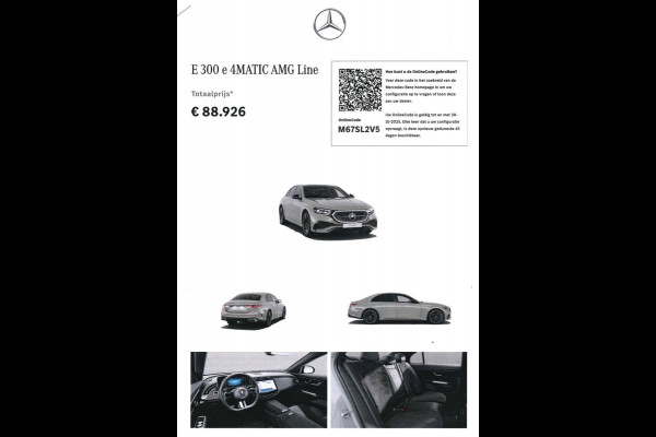 Mercedes-Benz E-Klasse E 300 e 4MATIC AMG Line Advanced Plus | Pano