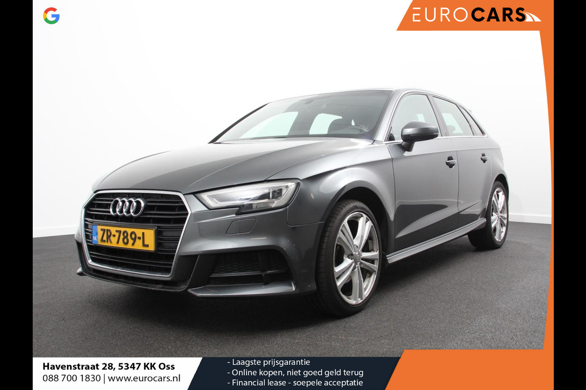Audi A3 Sportback 1.5 TFSI CNG Automaat S-Line | Navigatie | Parkeersensoren achter | Cruise Control | Stoelverwarming | 18"Lichtmetalen velgen | Ledverlichting | Climate Control