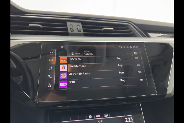 Audi e-tron 55 quattro Business edition Plus 95 kWh [ 3-Fase ] {SOH-88%} (INCL-BTW) *PANO | LUXURY-LEATHER | ADAPTIVE-CRUISE | FULL-LED | DIGI-COCKPIT | KEYLESS | MEMORY-PACK | CAMERA | NAVI-FULLMAP | SHIFT-PADDLES | DAB+ | COMFORT-SEATS | 20''ALU*