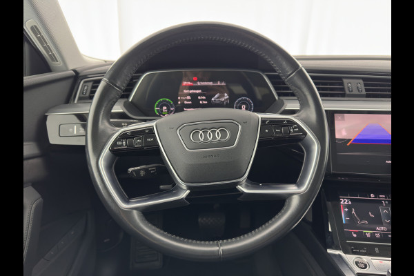 Audi e-tron 55 quattro Business edition Plus 95 kWh [ 3-Fase ] {SOH-88%} (INCL-BTW) *PANO | LUXURY-LEATHER | ADAPTIVE-CRUISE | FULL-LED | DIGI-COCKPIT | KEYLESS | MEMORY-PACK | CAMERA | NAVI-FULLMAP | SHIFT-PADDLES | DAB+ | COMFORT-SEATS | 20''ALU*
