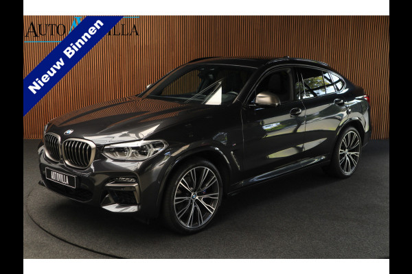 BMW X4 M40i HUD Panodak 360° Harman K Leer ACC Navi Keyless Entry & Go Elektr. uitklapbare trekhaak Elektr. bedienbare achterklep Memory seats Climate voor & achter PDC Zwarte hemelbekleding 21 inch LM v