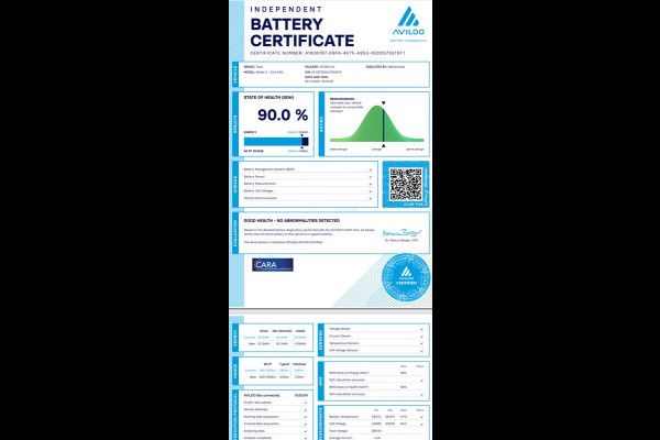 Tesla Model 3 Standard RWD Plus 60 kWh SOH 90%