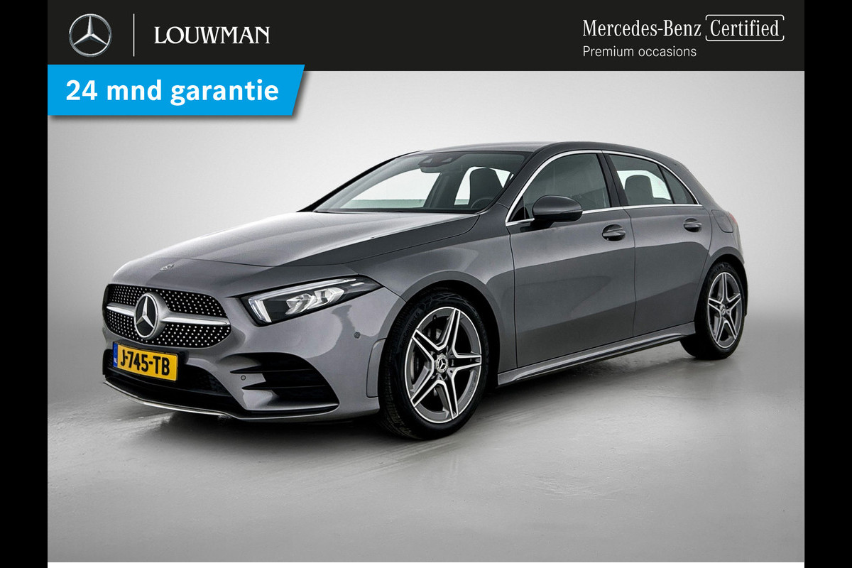 Mercedes-Benz A-Klasse 180 Business Solution AMG AMG Line | Achteruitrijcamera | Apple CarPlay | Spiegelpakket | Dodehoekassistent. Inclusief 48 maanden Mercedes-Benz Certified garantie voor Europa.