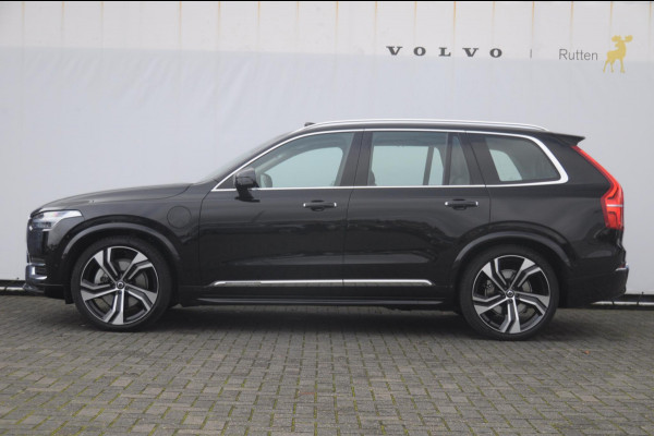 Volvo XC90 T8 455PK Long range Recharge AWD Ultimate Bright Google infotaiment/ Adaptieve cruise control/ Bowers en Wilkins/ Panoramadak/ Luchtvering/ 22” velgen/ BLIS/ Trekhaak/ Stoel en stuurwielverwarming/ Parkeersensoren met 360 Camera/ Elektrische stoelen met geheugen/ Apple carplay/ Keyless entry/ Head up display