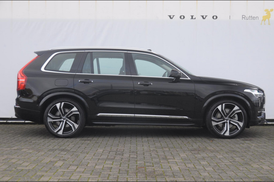 Volvo XC90 T8 455PK Long range Recharge AWD Ultimate Bright Google infotaiment/ Adaptieve cruise control/ Bowers en Wilkins/ Panoramadak/ Luchtvering/ 22” velgen/ BLIS/ Trekhaak/ Stoel en stuurwielverwarming/ Parkeersensoren met 360 Camera/ Elektrische stoelen met geheugen/ Apple carplay/ Keyless entry/ Head up display