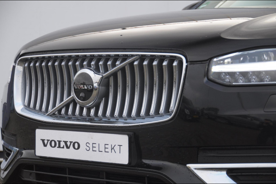 Volvo XC90 T8 455PK Long range Recharge AWD Ultimate Bright Google infotaiment/ Adaptieve cruise control/ Bowers en Wilkins/ Panoramadak/ Luchtvering/ 22” velgen/ BLIS/ Trekhaak/ Stoel en stuurwielverwarming/ Parkeersensoren met 360 Camera/ Elektrische stoelen met geheugen/ Apple carplay/ Keyless entry/ Head up display