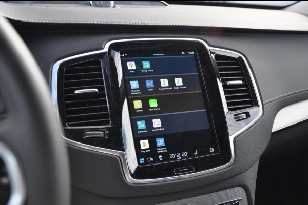 Volvo XC90 T8 455PK Long range Recharge AWD Ultimate Bright Google infotaiment/ Adaptieve cruise control/ Bowers en Wilkins/ Panoramadak/ Luchtvering/ 22” velgen/ BLIS/ Trekhaak/ Stoel en stuurwielverwarming/ Parkeersensoren met 360 Camera/ Elektrische stoelen met geheugen/ Apple carplay/ Keyless entry/ Head up display