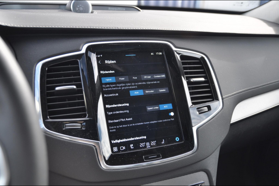 Volvo XC90 T8 455PK Long range Recharge AWD Ultimate Bright Google infotaiment/ Adaptieve cruise control/ Bowers en Wilkins/ Panoramadak/ Luchtvering/ 22” velgen/ BLIS/ Trekhaak/ Stoel en stuurwielverwarming/ Parkeersensoren met 360 Camera/ Elektrische stoelen met geheugen/ Apple carplay/ Keyless entry/ Head up display