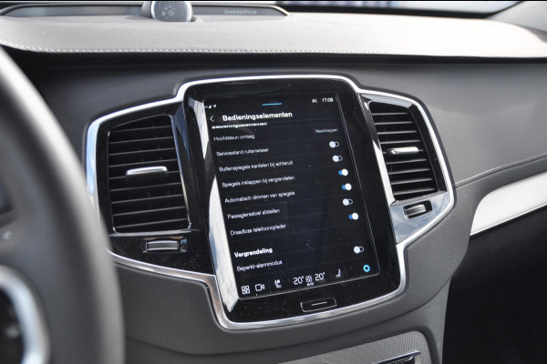 Volvo XC90 T8 455PK Long range Recharge AWD Ultimate Bright Google infotaiment/ Adaptieve cruise control/ Bowers en Wilkins/ Panoramadak/ Luchtvering/ 22” velgen/ BLIS/ Trekhaak/ Stoel en stuurwielverwarming/ Parkeersensoren met 360 Camera/ Elektrische stoelen met geheugen/ Apple carplay/ Keyless entry/ Head up display