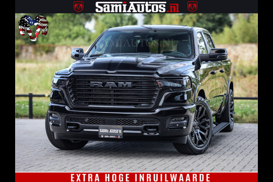 Dodge Ram 1500 Night Premium | Full Option | De Meest Luxe Pick-Up in zijn Klasse | Comfortabele Dubbele Cabine met Royale 5 Zitplaatsen | BPM vrij | Nu Leverbaar uit Voorraad | Voorraad Nr 2285 - 7648