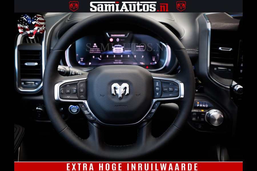 Dodge Ram 1500 Night Premium | Full Option | De Meest Luxe Pick-Up in zijn Klasse | Comfortabele Dubbele Cabine met Royale 5 Zitplaatsen | BPM vrij | Nu Leverbaar uit Voorraad | Voorraad Nr 2285 - 7648